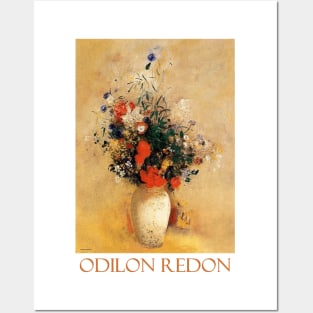 Flowers in a Chinese Vase (1910) by Odilon Redon Posters and Art